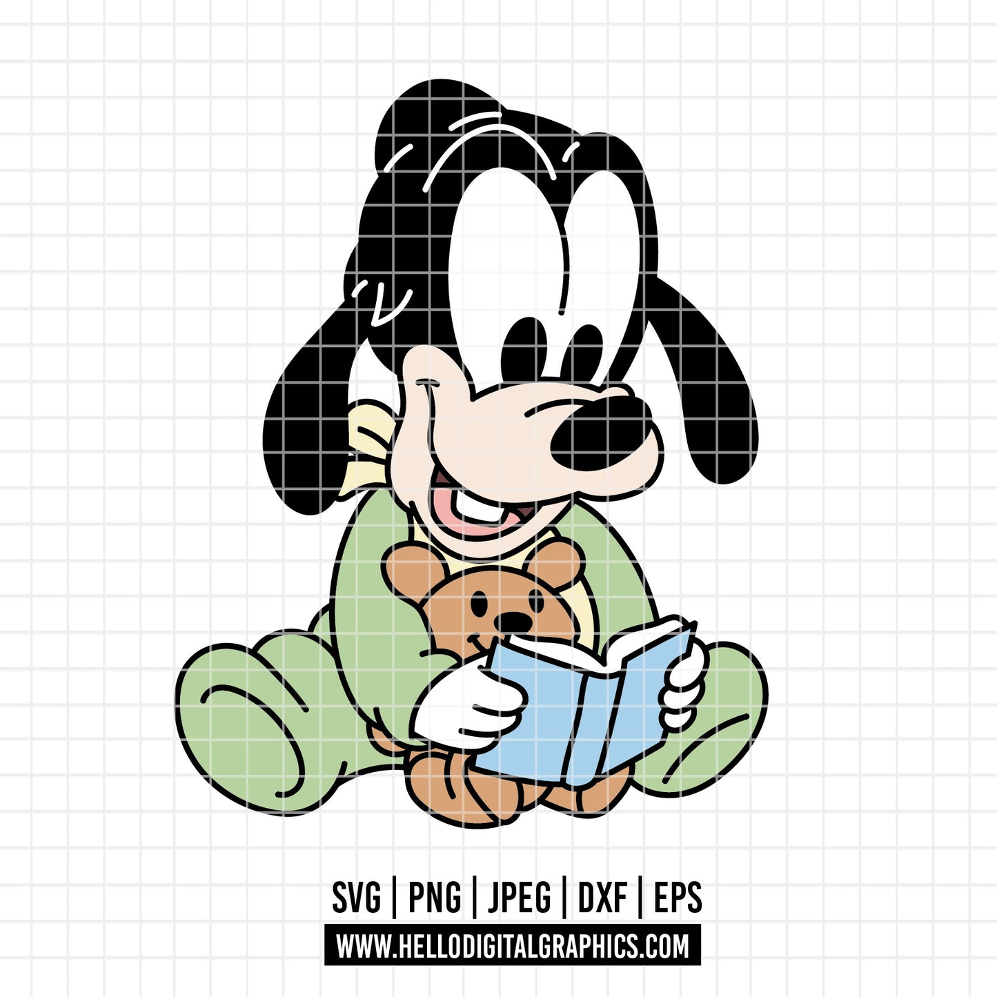 COD4359 - Goofy baby svg, Disney svg, goofy clipart, goofy dtf, Silhouette, Cricut