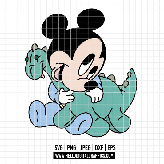 COD4360 - Mickey baby svg, Disney svg, mickey clipart, mickey dtf, Silhouette, Cricut