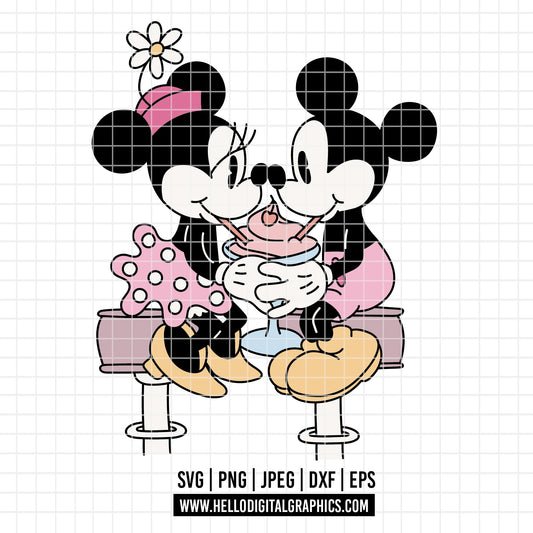 COD4366 - Mickey and minnie sketch svg, Mickey Svg, Disney svg, Magical svg, Mickey face svg