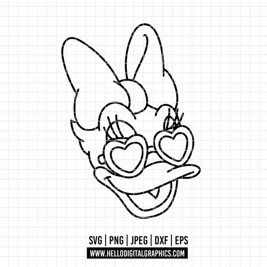 COD4370 - Daisy christmas svg, Disney svg, mickey svg, minnie svg, Silhouette, Cricut