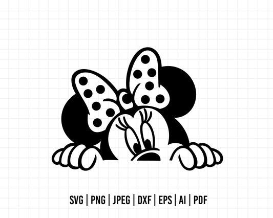 COD441- Minnie mouse svg, Disney svg, minnie svg, Silhouette, Cricut