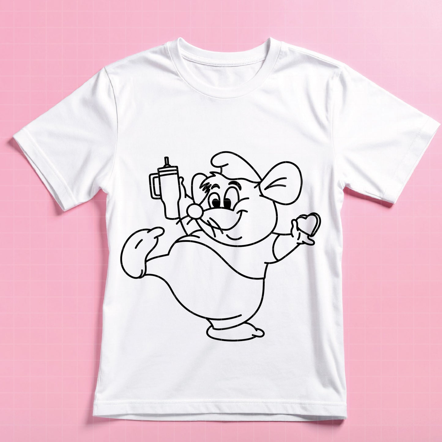 COD4421 - Cinderella svg, Gus gus Valentine's Day svg, Princess svg, Princess for Cricut Silhouette, Tumbler svg, Disney svg