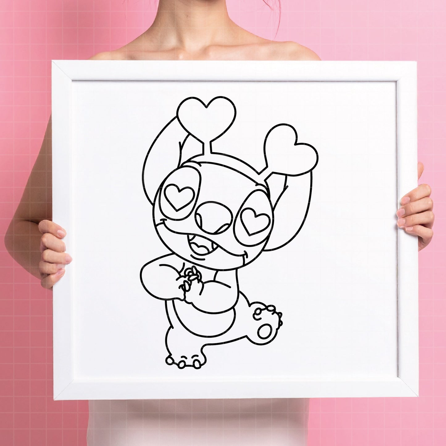 COD4422 - Stitch Valentine's Day svg, Disney svg, Cricut, Silhouette, Ohana means family svg