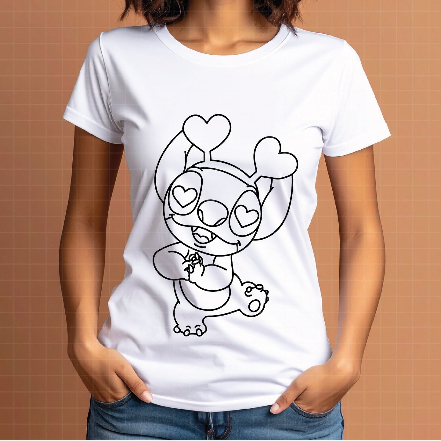 COD4422 - Stitch Valentine's Day svg, Disney svg, Cricut, Silhouette, Ohana means family svg