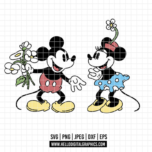 COD4425 - Mickey and minnie sketch svg, Mickey Svg, Disney svg, Magical svg, Mickey face svg