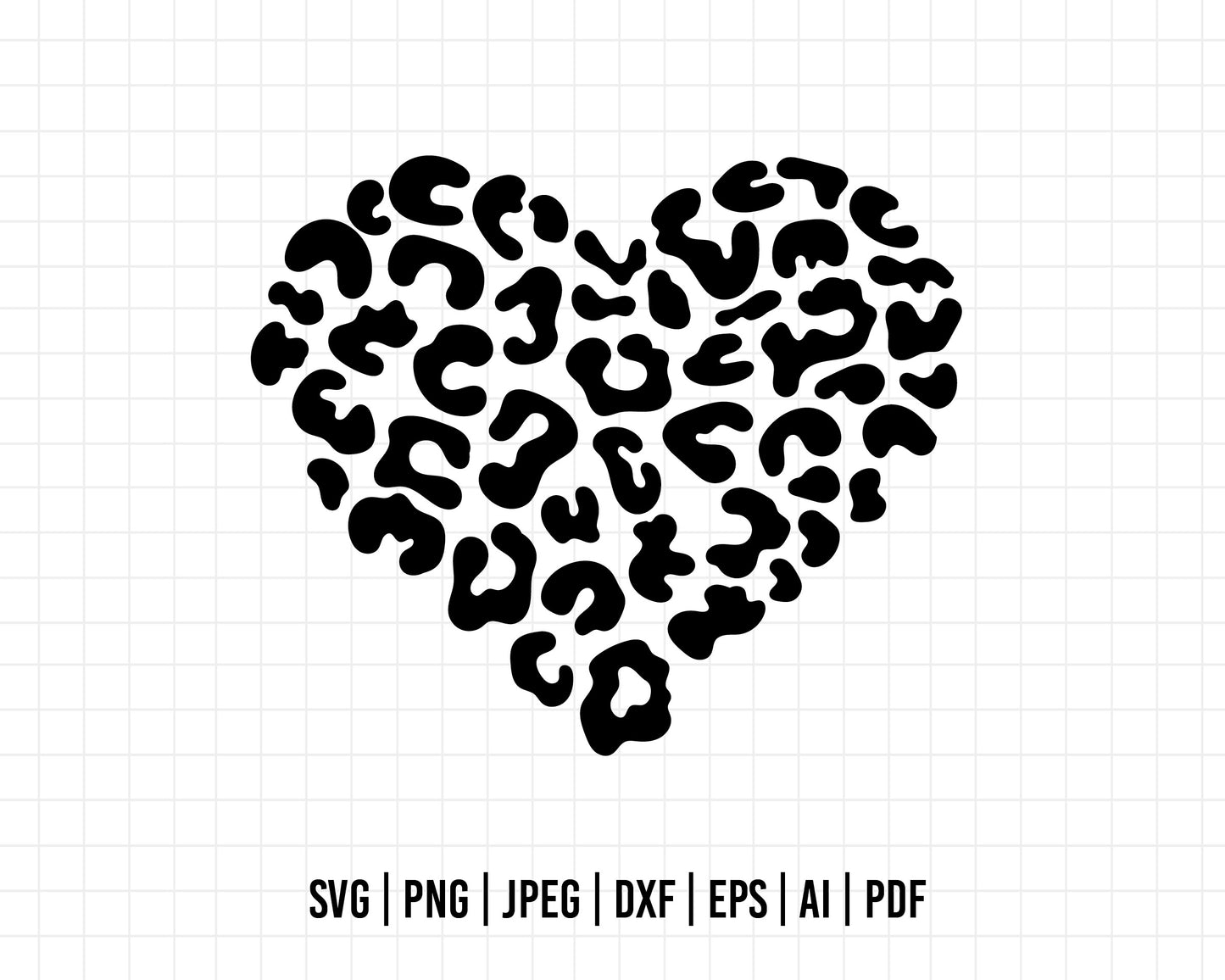 COD444- Animal Prints Valentine Hearts SVG, Heart svg, Self Love Svg,  Hand-drawn svg, Name Frame svg, Cricut, Silhouette