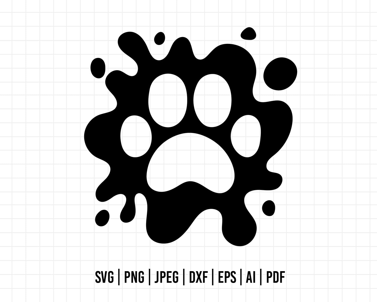 COD445- Paw Print svg, dog paw print svg, dog svg, paw svg, dog mom svg, puppy svg, dog paws svg, dog lover svg