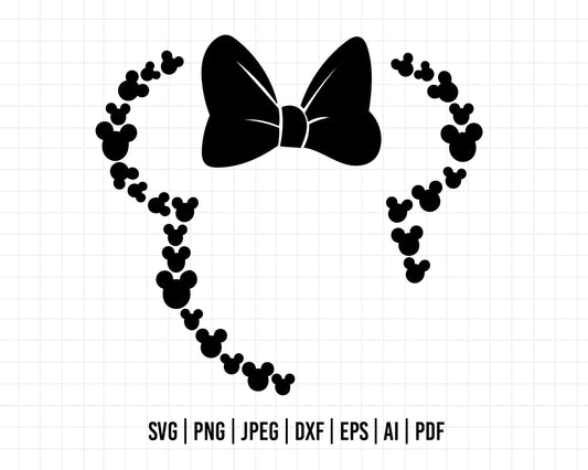 COD449- Minnie mouse svg, Disney svg, minnie svg, Silhouette, Cricut