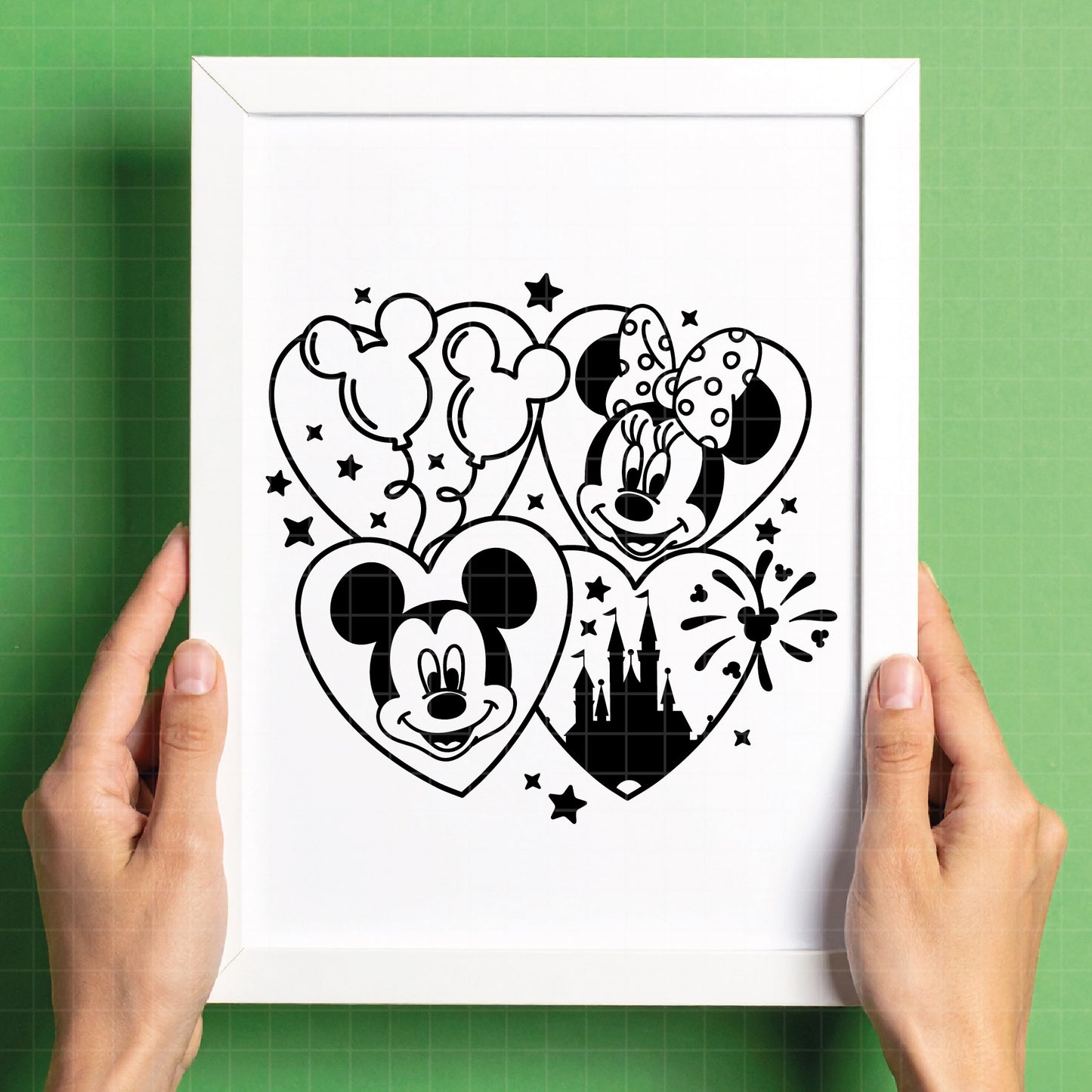 COD4541 - Mickey and minnie sketch svg, Mickey Svg, Disney svg, Magical svg, Mickey face svg