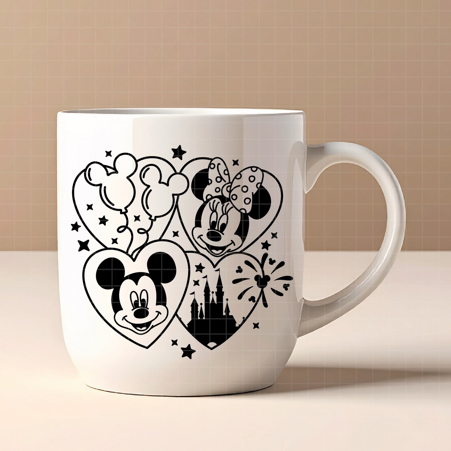 COD4541 - Mickey and minnie sketch svg, Mickey Svg, Disney svg, Magical svg, Mickey face svg