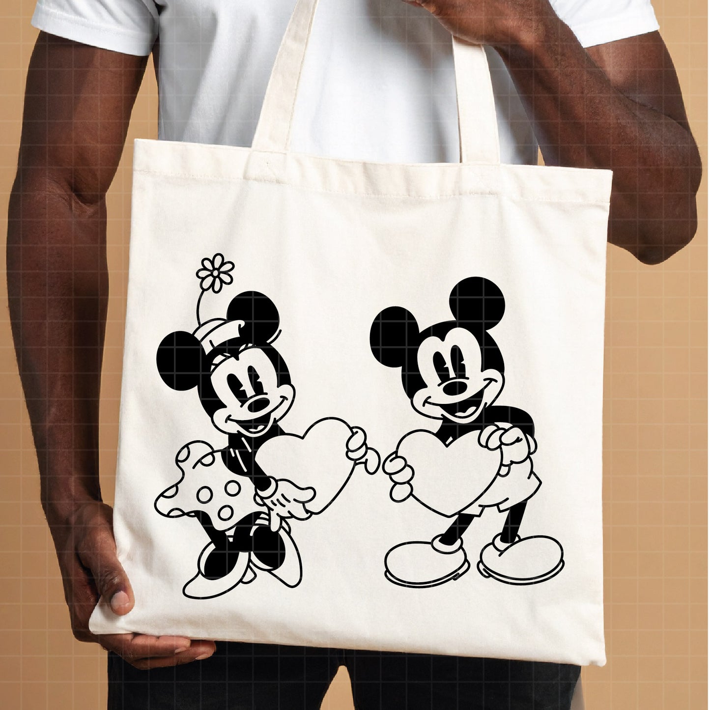 COD4542 - Mickey and minnie svg, Disney svg, mickey svg, minnie svg, Silhouette, Cricut