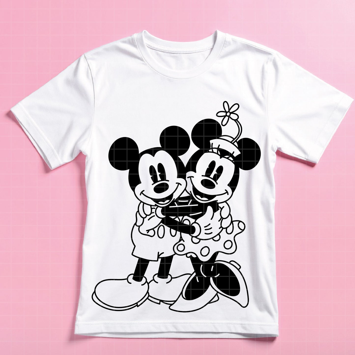 COD4543 - Mickey and minnie svg, Disney svg, mickey svg, minnie svg, Silhouette, Cricut