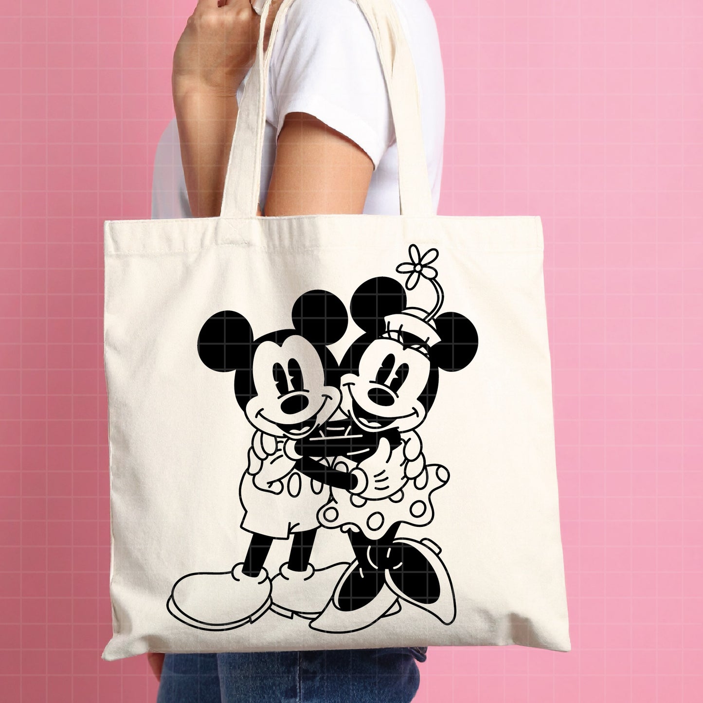 COD4543 - Mickey and minnie svg, Disney svg, mickey svg, minnie svg, Silhouette, Cricut