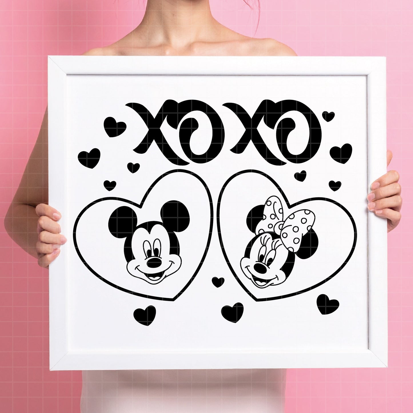 COD4548 - Mickey and minnie svg, Disney svg, mickey svg, minnie svg, mickey and Minnie Valentine's Day png