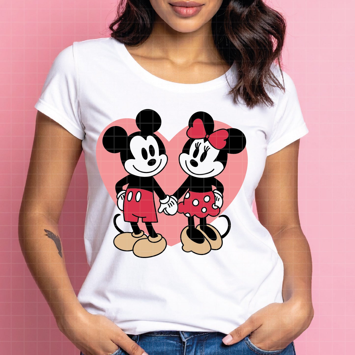 COD4549 - Mickey and minnie svg, Disney svg, mickey svg, minnie svg, mickey and Minnie Valentine's Day png