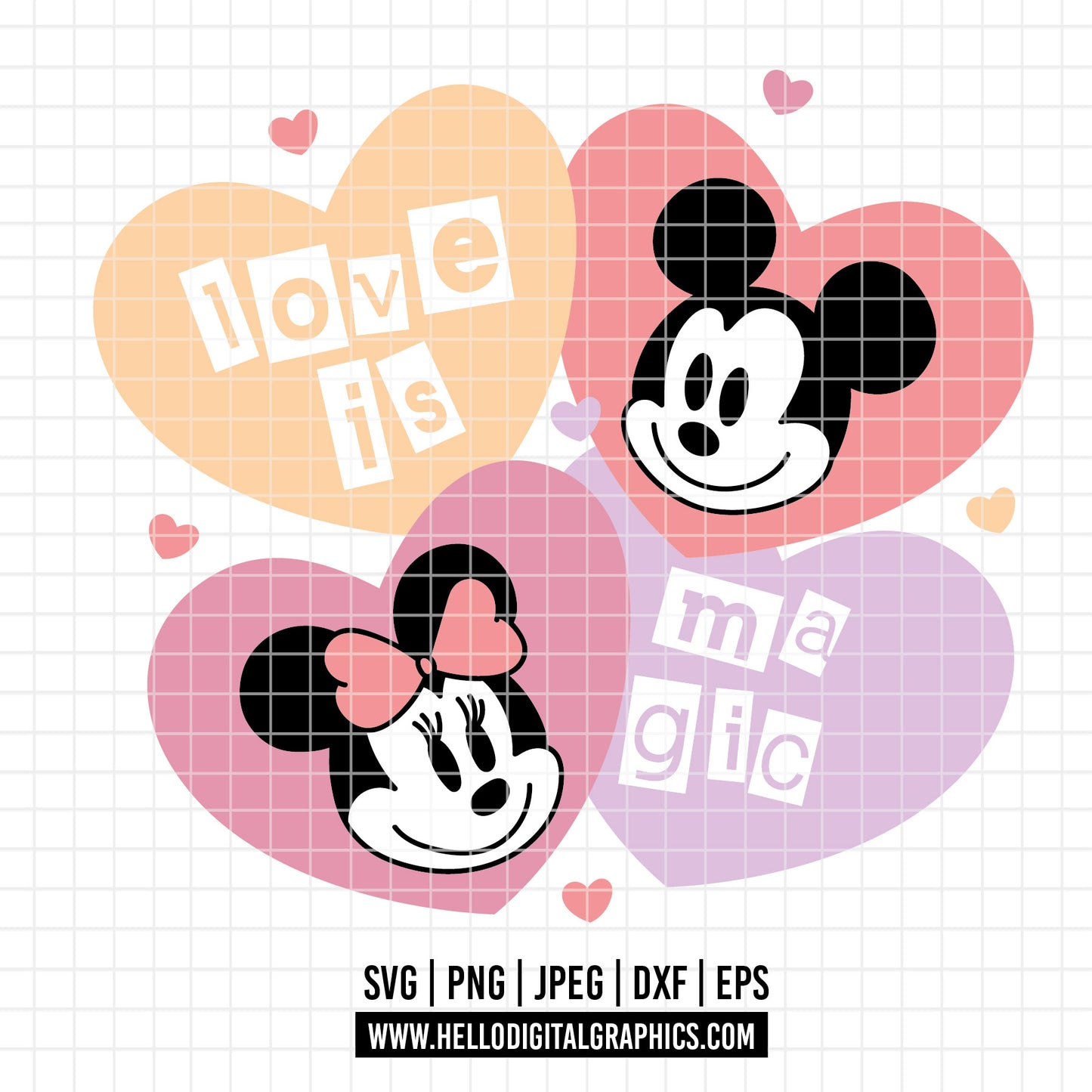 COD4550 - Mickey and minnie svg, Disney svg, mickey svg, minnie svg, mickey and Minnie Valentine's Day png