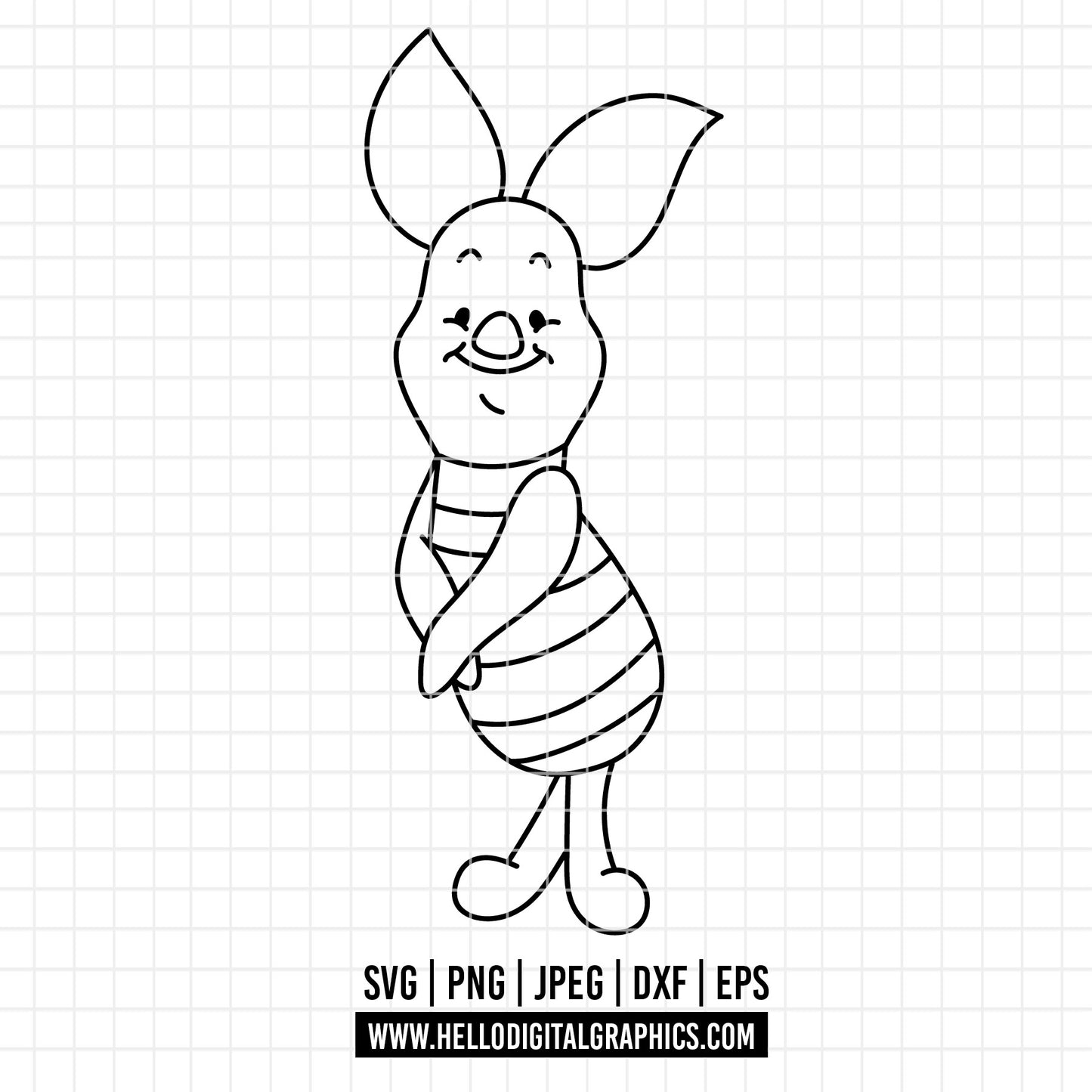COD4552 - Piglet and pooh svg, Winnie the pooh svg, disney svg