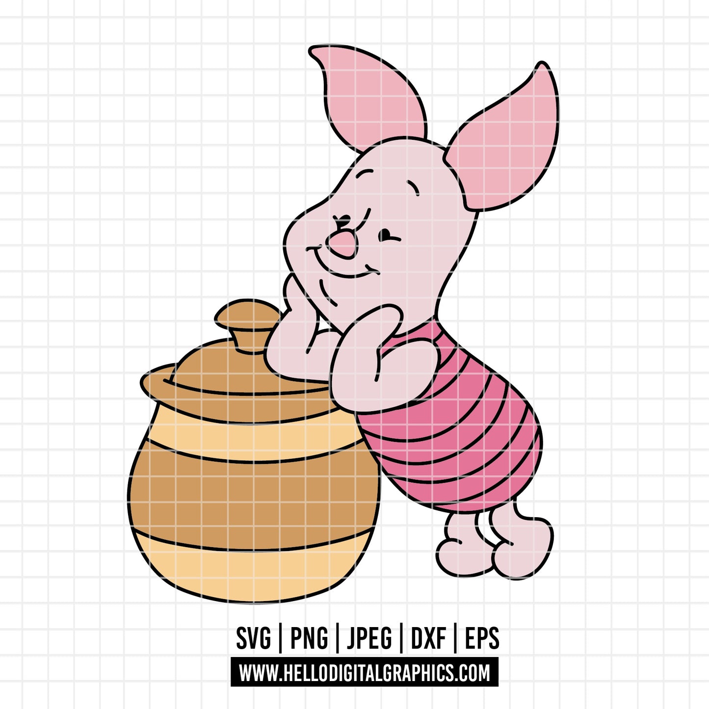COD4554 - Piglet and pooh svg, Winnie the pooh svg, disney svg