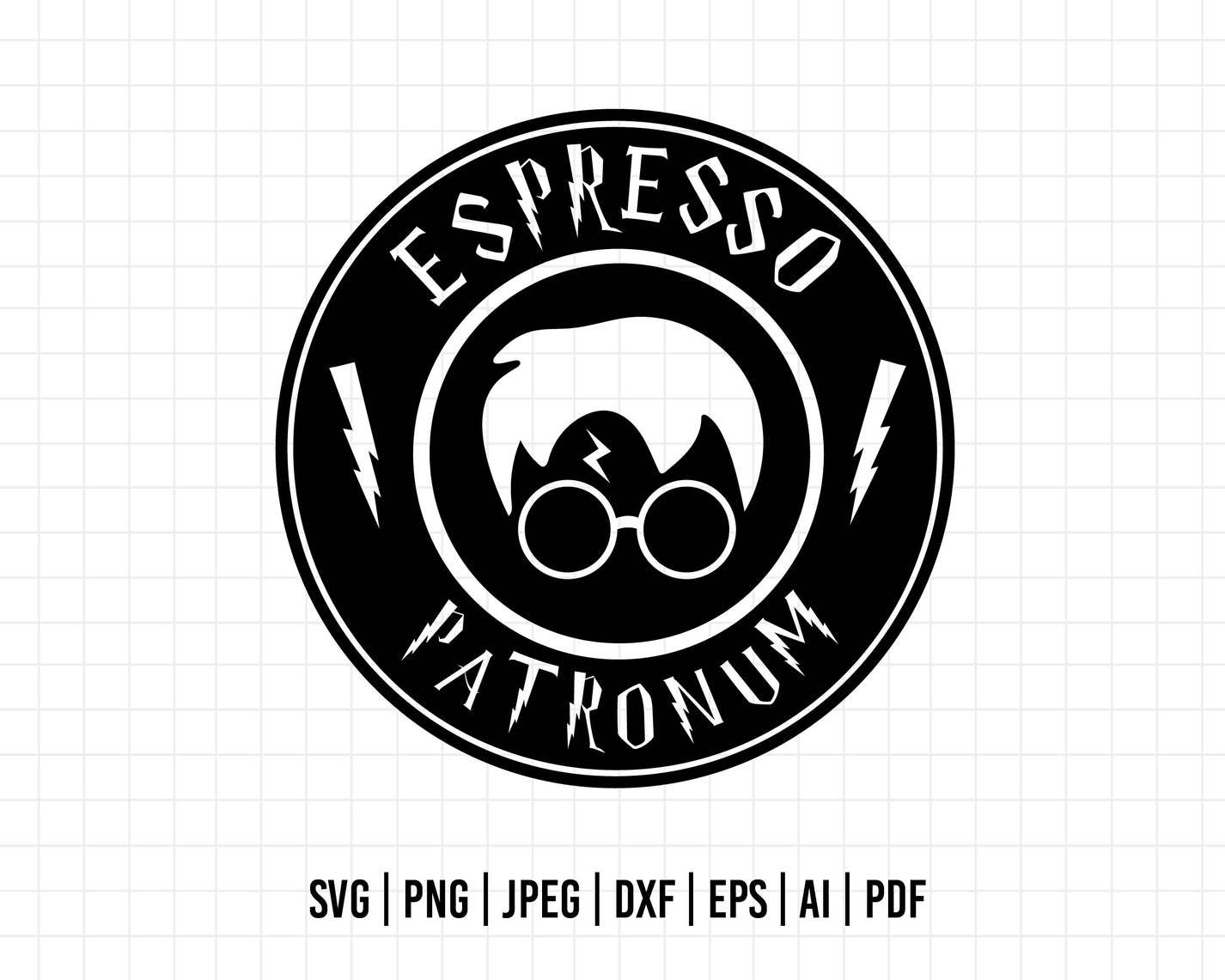 COD456- Espresso patronum svg, Harry Potter svg, Magic svg, Magic Wiza ...