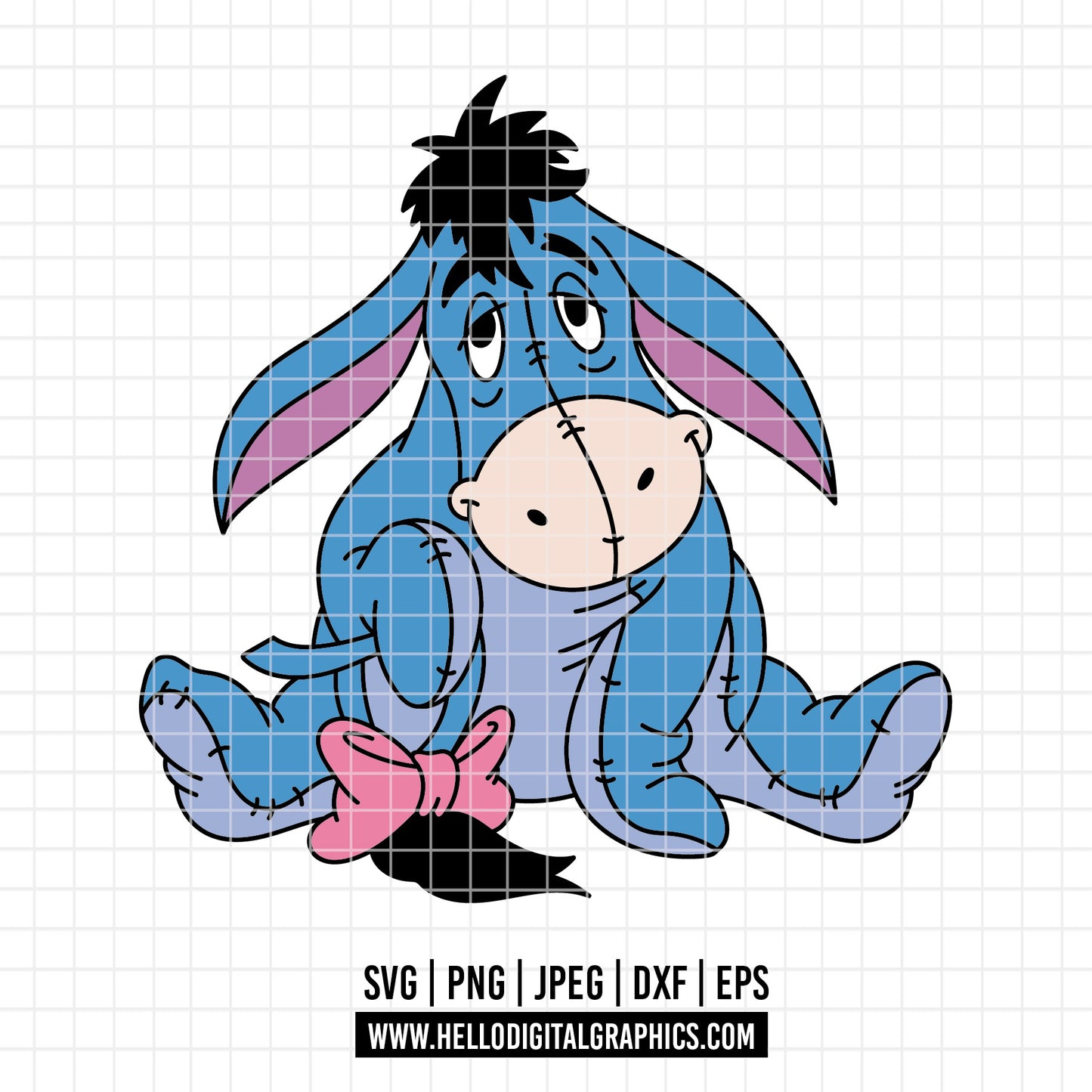 COD4563 - Igor svg, Igor png, Winnie The Pooh png, Pooh Party Supplies