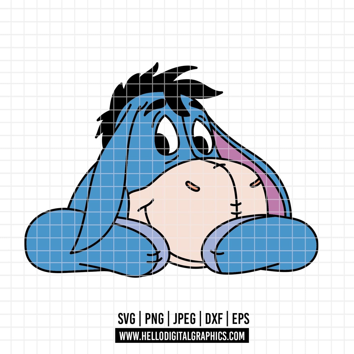 COD4564 - Igor svg, Igor png, Winnie The Pooh png, Pooh Party Supplies