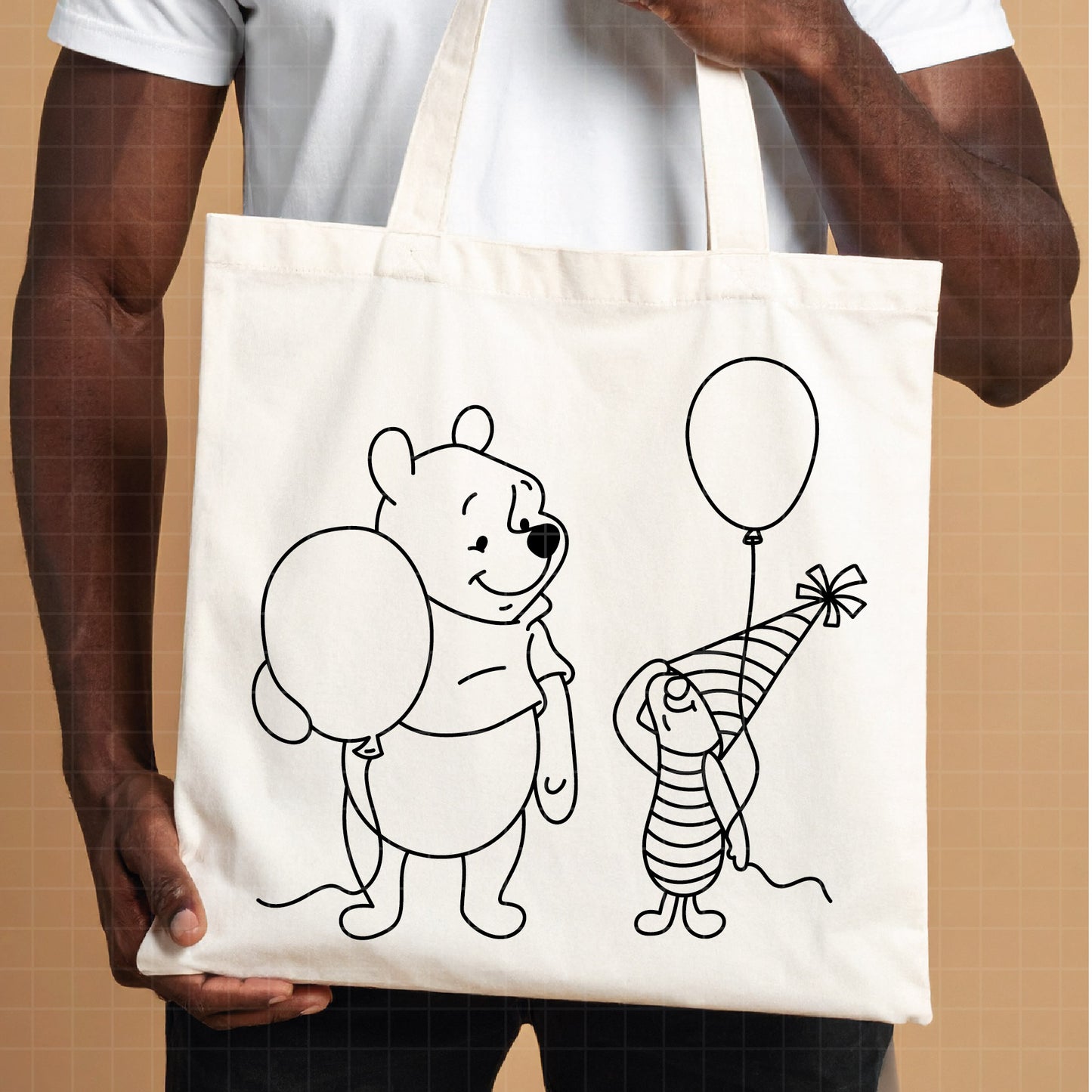 COD4566- Piglet and pooh birthday svg, Winnie the pooh svg, disney svg