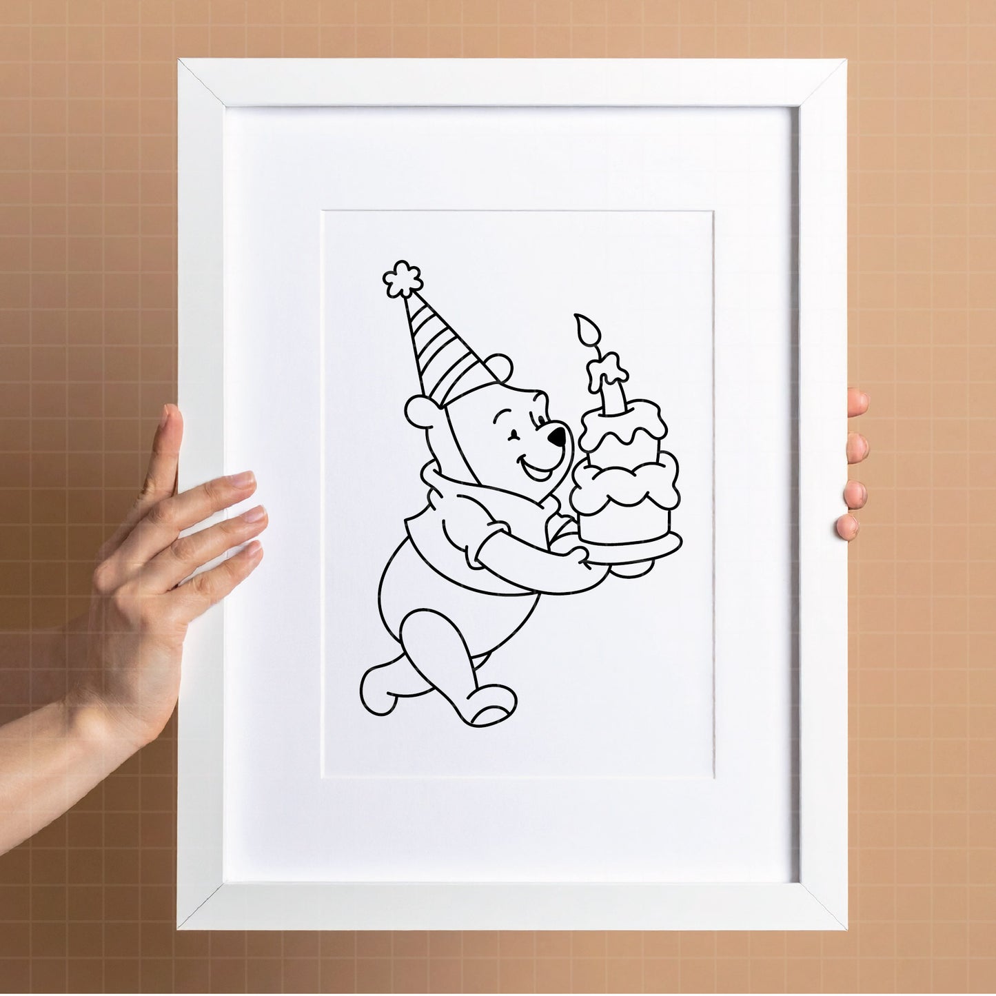 COD4567 - Winnie the pooh birthday svg, pooh sketch svg, friends svg, pooh birthday svg