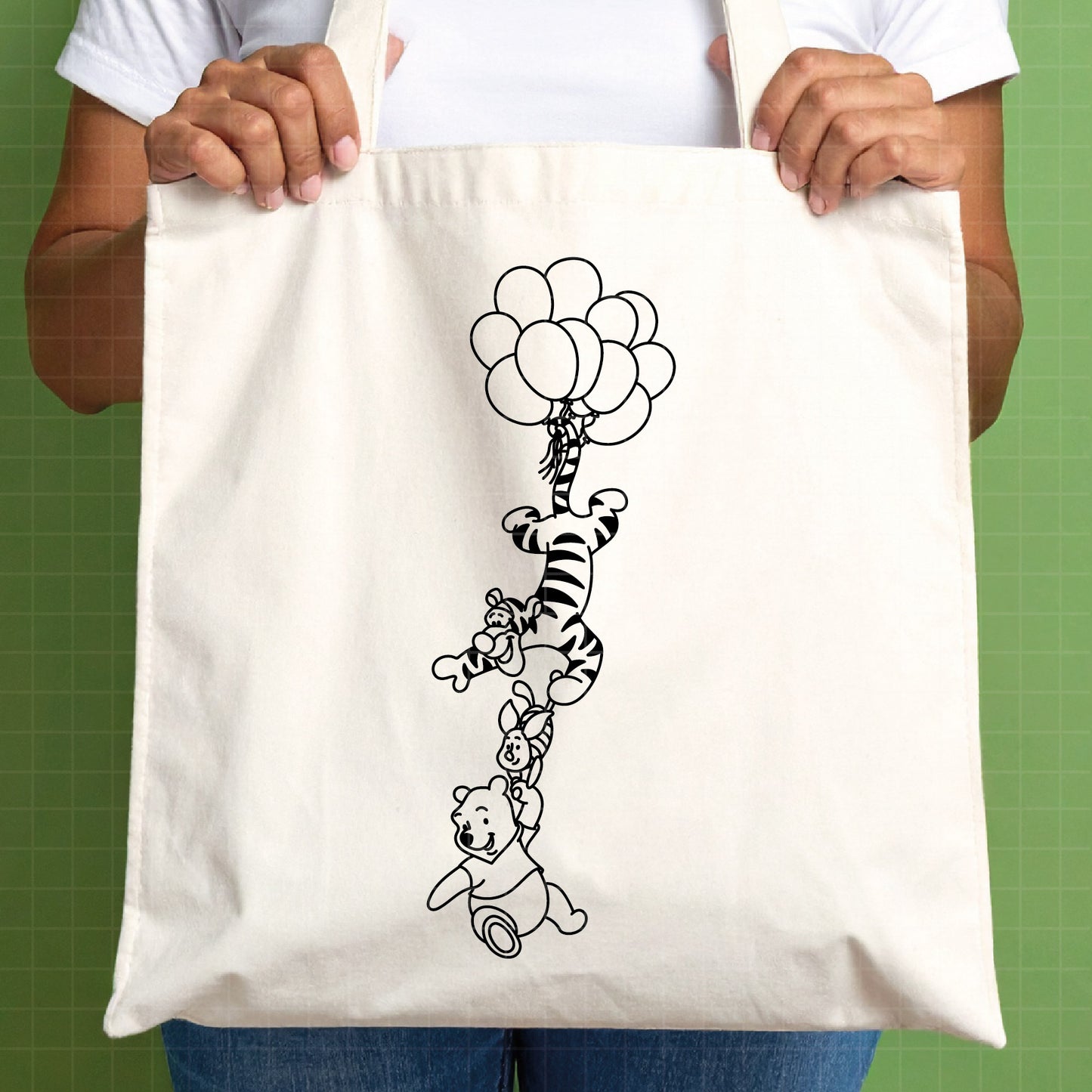 COD4568 - Winnie the pooh birthday svg, pooh sketch svg, friends svg, pooh birthday svg