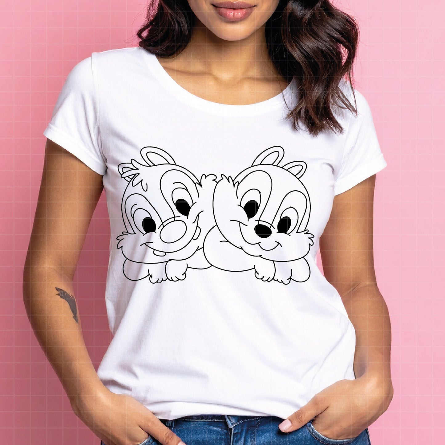 COD4573 - Chip and Dale Svg, chip Svg cut file for Cricut, Chip and Dale png, Double Trouble svg