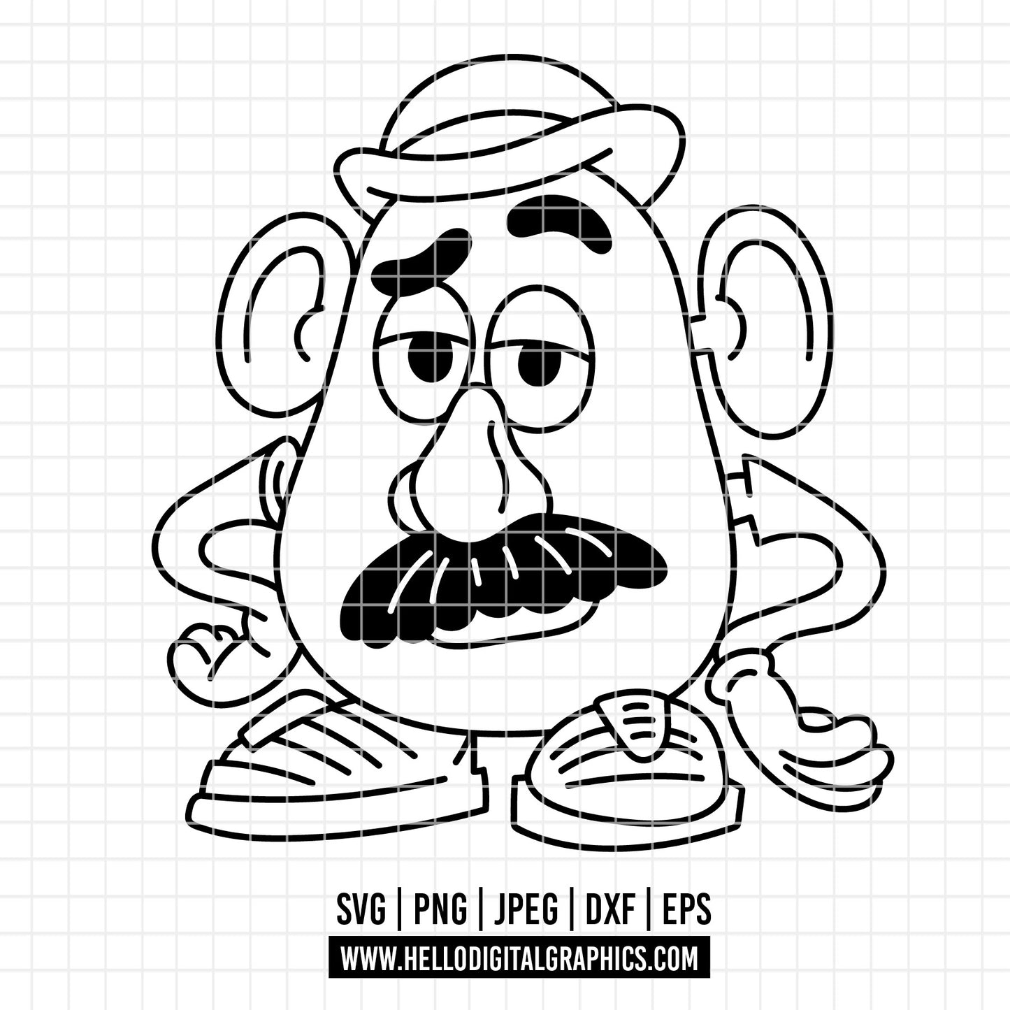 COD4577 - Mr. Potato Head png, Toy Story PNG, Toy Story Clipart, Toy Story SVG
