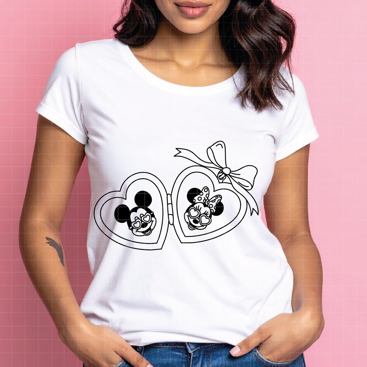 COD4581 - Mickey and minnie svg, Disney svg, mickey svg, minnie svg, mickey and Minnie Valentine's Day png