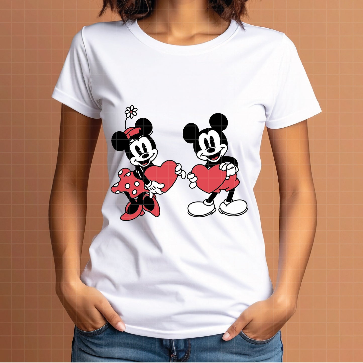 COD4584 - Mickey and minnie svg, Disney svg, mickey svg, minnie svg, mickey and Minnie Valentine's Day png