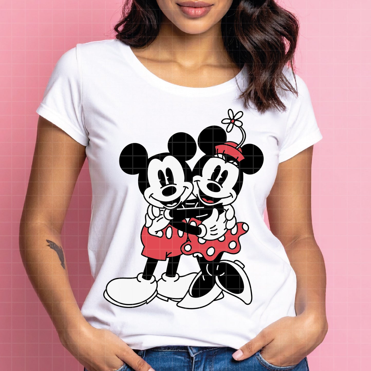 COD4585 - Mickey and minnie svg, Disney svg, mickey svg, minnie svg, mickey and Minnie Valentine's Day png