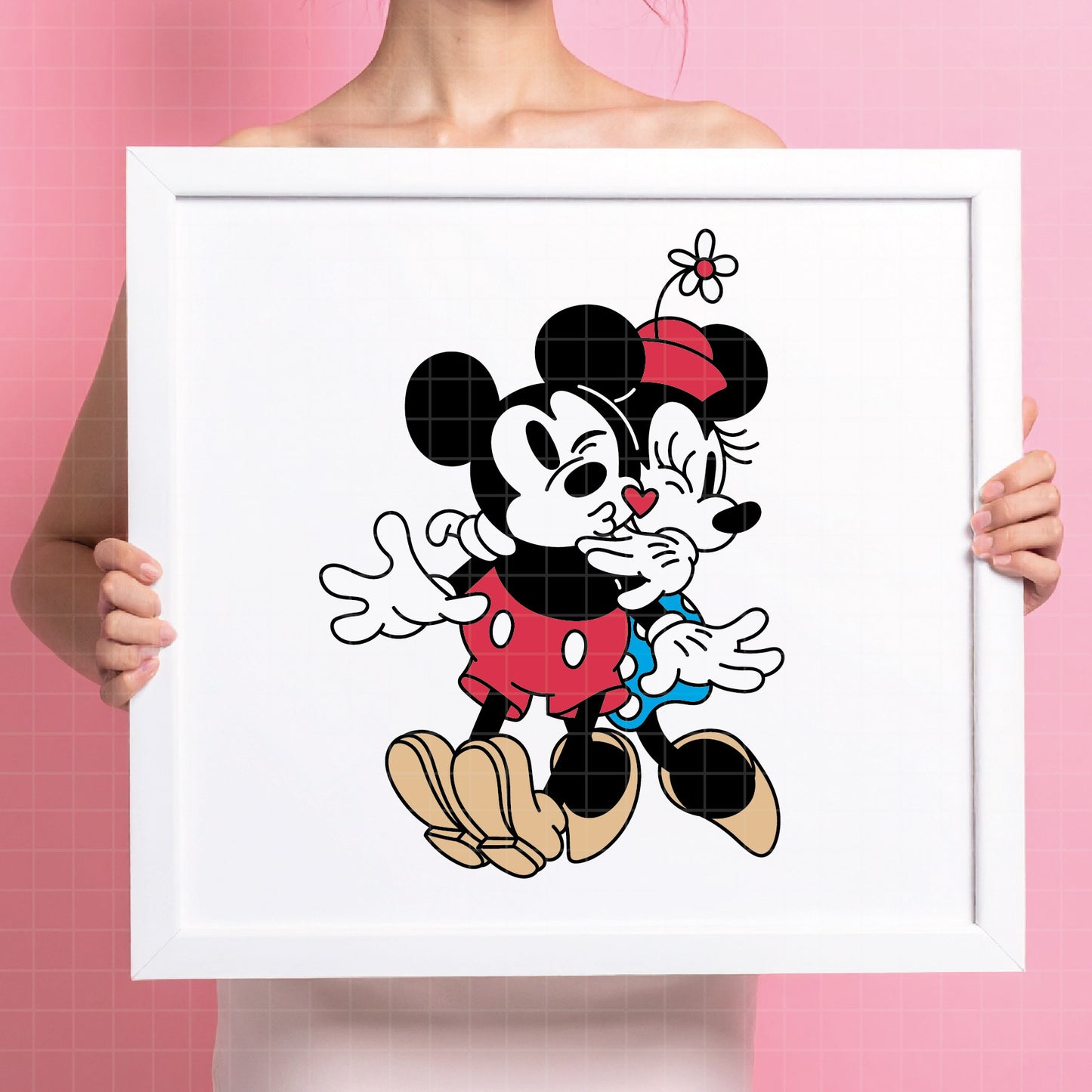 COD4588 - Mickey and minnie svg, Disney svg, mickey svg, minnie svg, mickey and Minnie Valentine's Day png