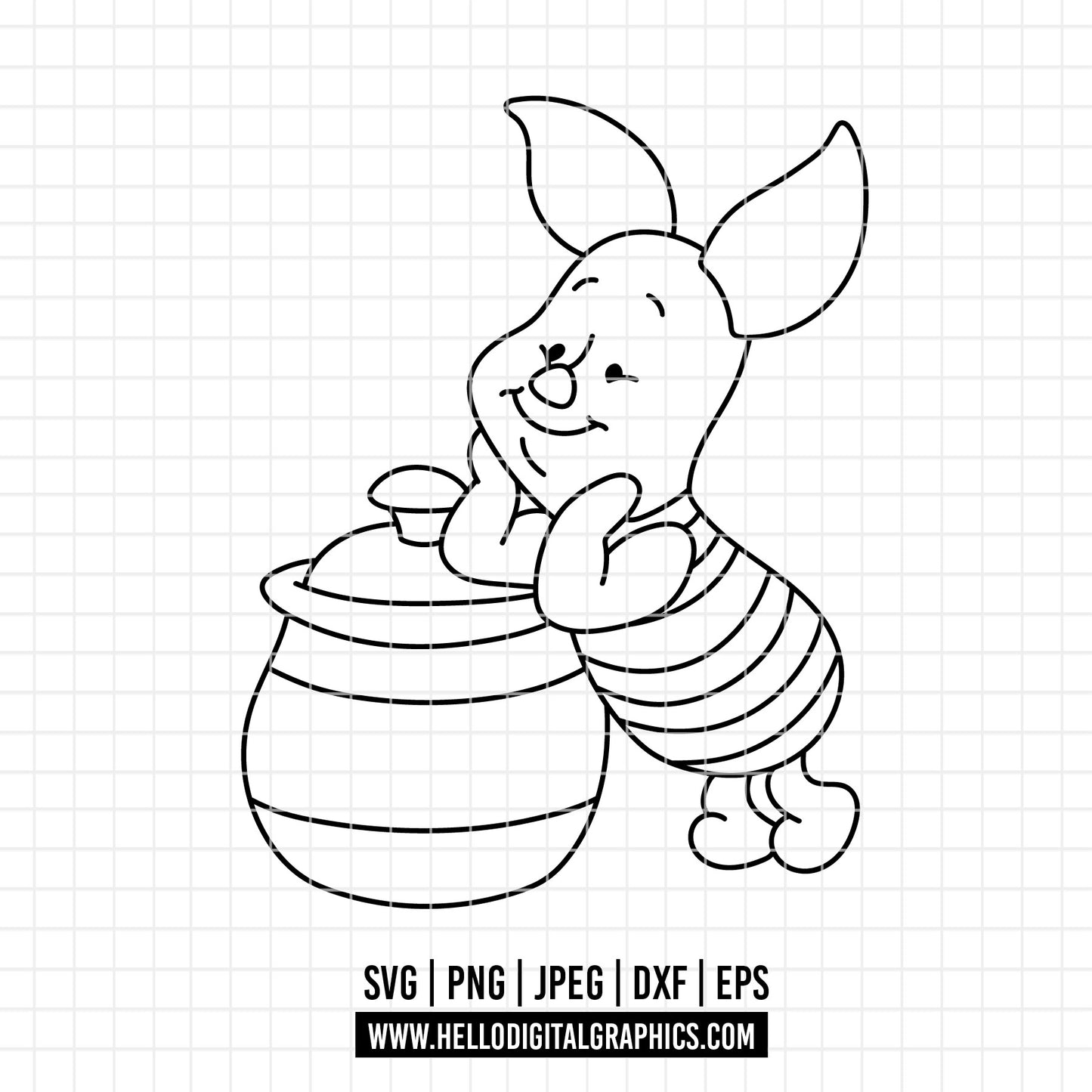 COD4591 - Piglet and pooh svg, Winnie the pooh svg, disney svg