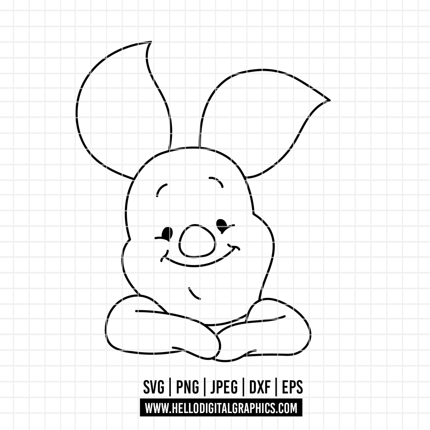 COD4592 - Piglet and pooh svg, Winnie the pooh svg, disney svg