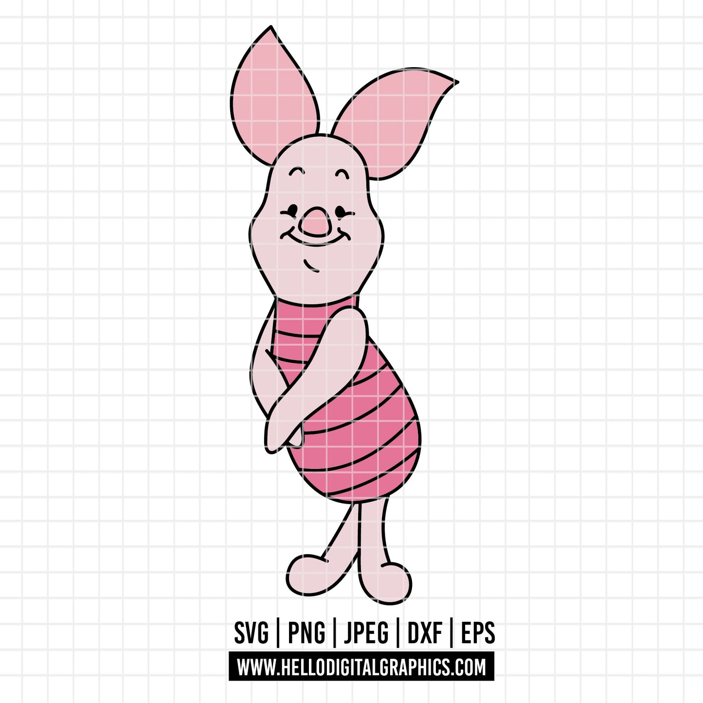 COD4594 - Piglet png, piglet  svg, Winnie the pooh svg, disney svg