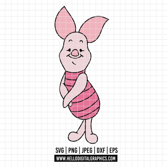 COD4594 - Piglet png, piglet  svg, Winnie the pooh svg, disney svg