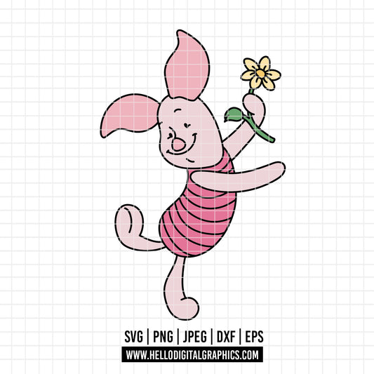 COD4595 - Piglet png, piglet  svg, Winnie the pooh svg, disney svg