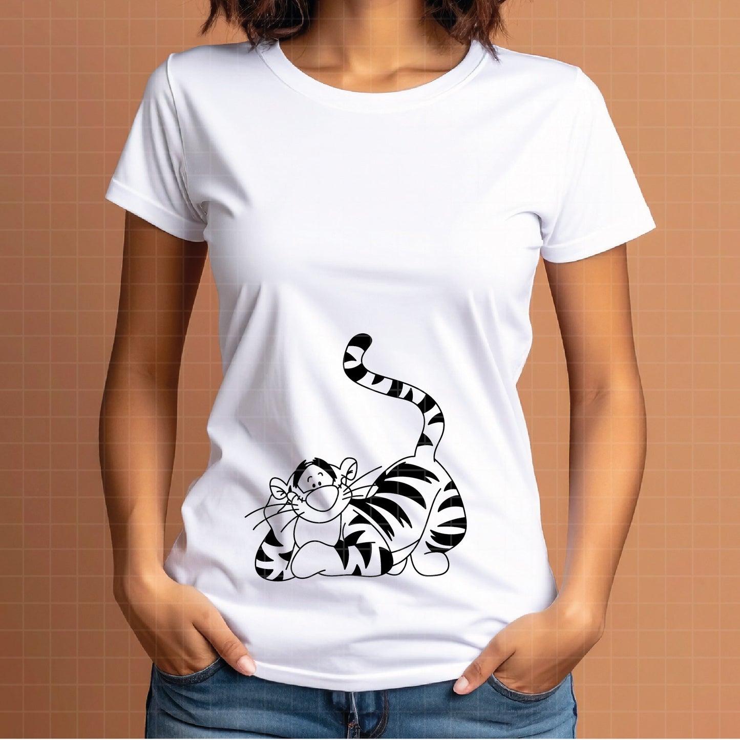 COD4596 - Tigger svg, tigger png, tigger clipart, Winnie Pooh  svg, Winnie Pooh, disney svg