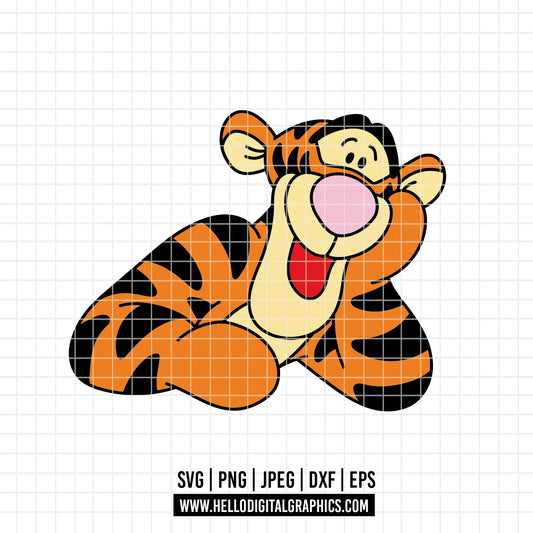 COD4598- Tigger svg, tigger png, tigger clipart, Winnie Pooh  svg, Winnie Pooh, disney svg