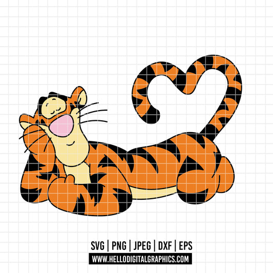 COD4599- Tigger svg, tigger png, tigger clipart, Winnie Pooh  svg, Winnie Pooh, disney svg