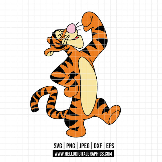 COD4600 - Tigger svg, tigger png, tigger clipart, Winnie Pooh  svg, Winnie Pooh, disney svg