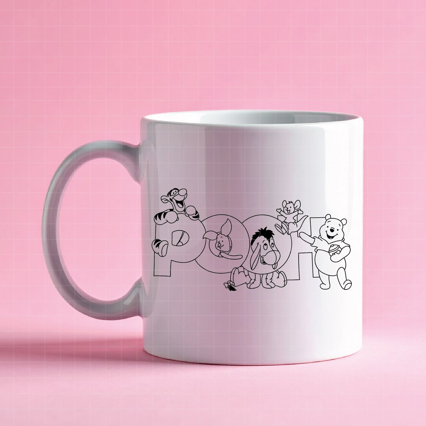 COD4606 - Winnie the pooh birthday svg, pooh sketch svg, friends svg, pooh birthday svg