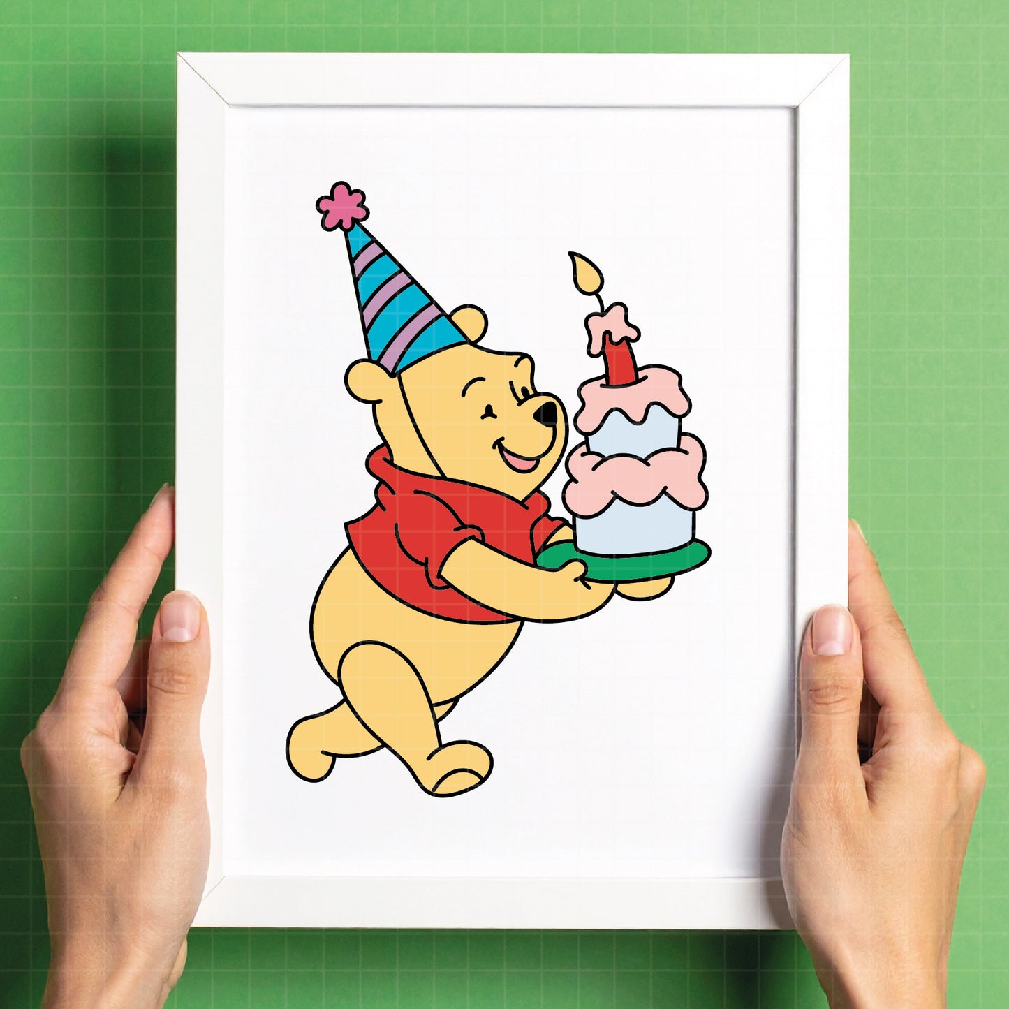 COD4609 - Winnie the pooh birthday svg, pooh sketch svg, friends svg, pooh birthday svg