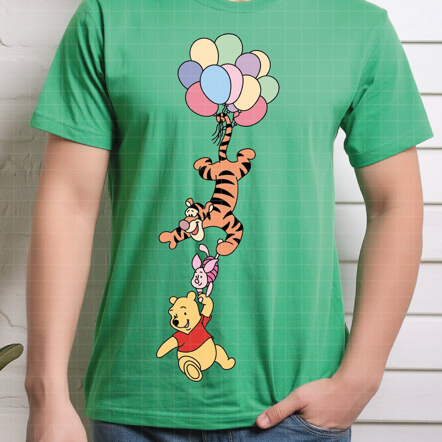 COD4610 - Winnie the pooh birthday svg, pooh sketch svg, friends svg, pooh birthday svg