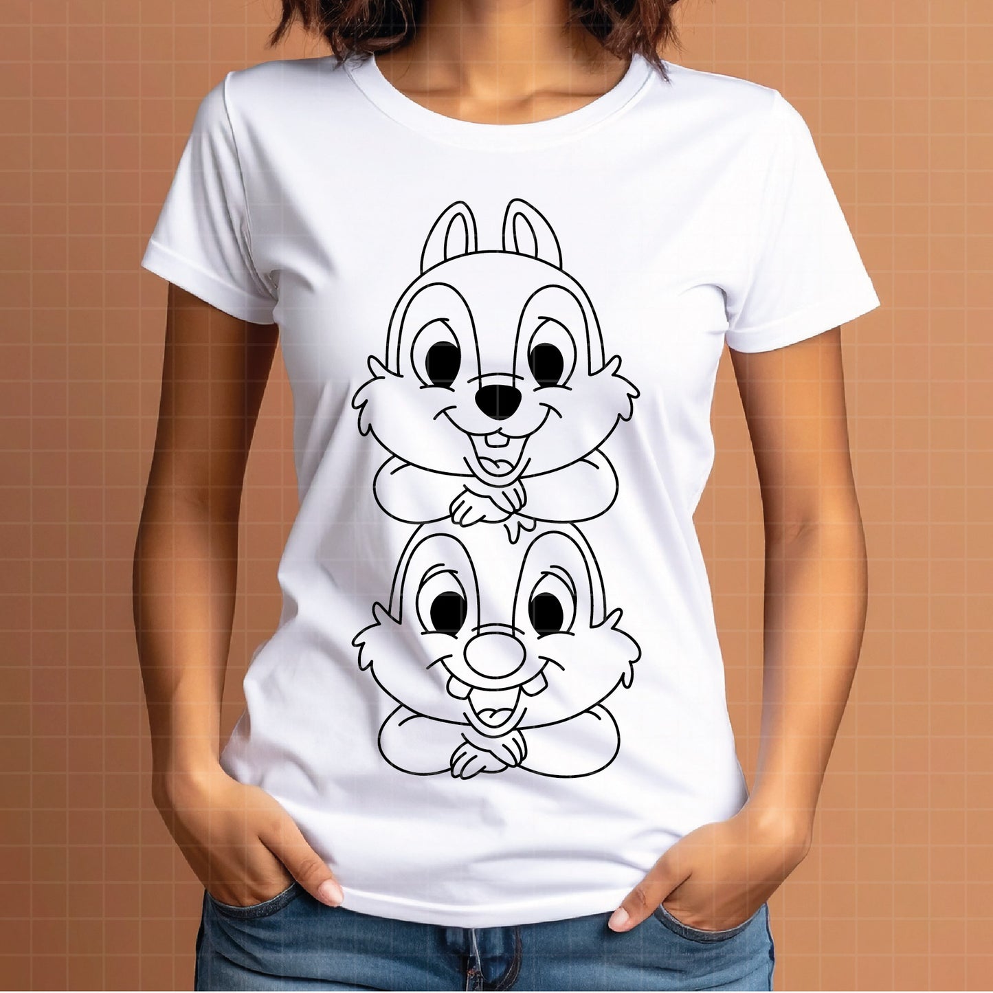 COD4612 - Chip and Dale Svg, chip Svg cut file for Cricut, Chip and Dale png, Double Trouble svg