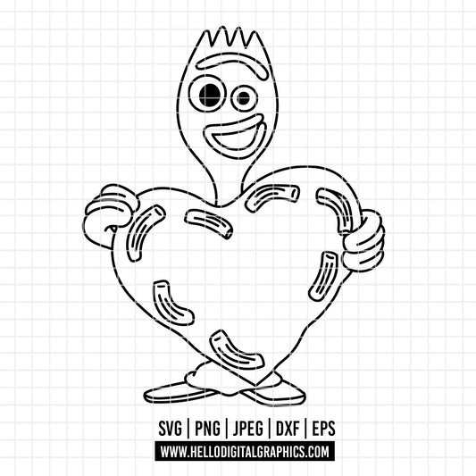COD4623 - Forky png, Toy Story PNG, Toy Story Clipart, Toy Story SVG