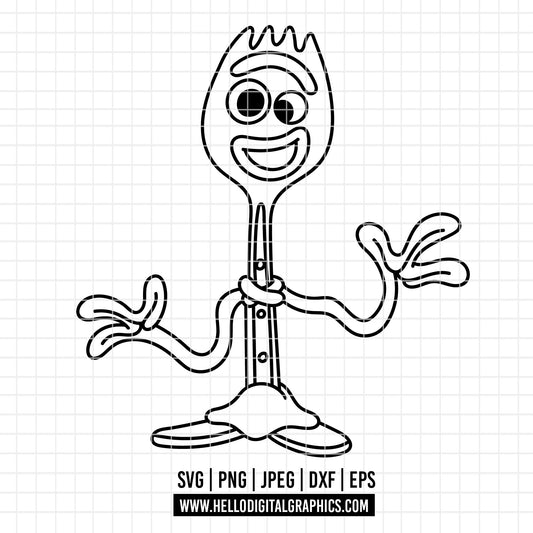 COD4626 - Forky png, Toy Story PNG, Toy Story Clipart, Toy Story SVG
