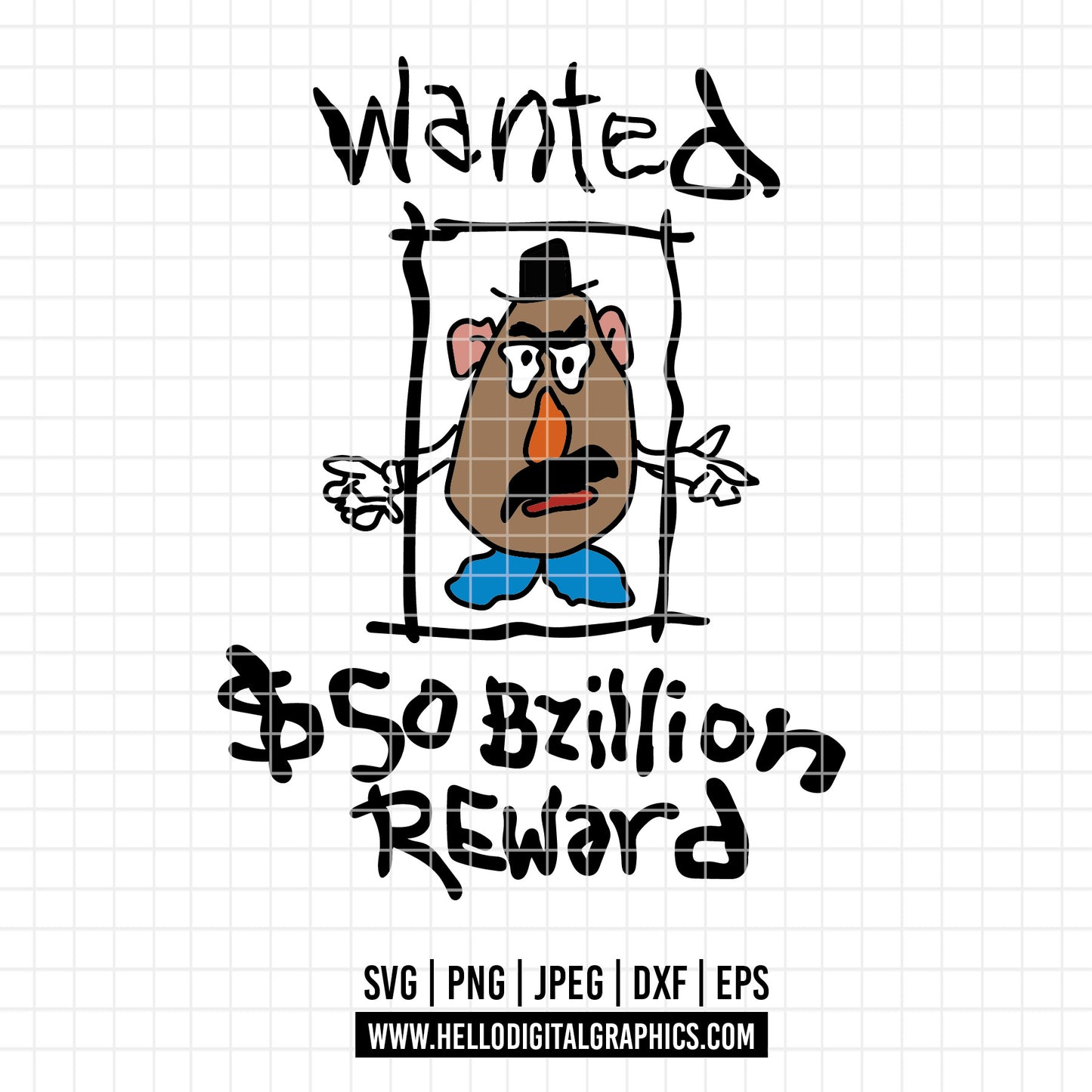 COD4628 - Mr. Potato Head png, Toy Story PNG, Toy Story Clipart, Toy Story SVG